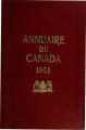 Page couverture de l'Annuaire du Canada 1914