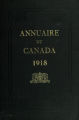 Page couverture de l'Annuaire du Canada 1918