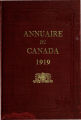 Page couverture de l'Annuaire du Canada 1919