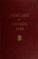 Page couverture de l'Annuaire du Canada 1925