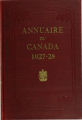 Page couverture de l'Annuaire du Canada 1927-28