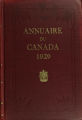 Page couverture de l'Annuaire du Canada 1929