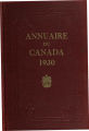 Page couverture de l'Annuaire du Canada 1930