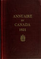 Page couverture de l'Annuaire du Canada 1931