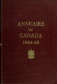 Page couverture de l'Annuaire du Canada 1934-35