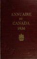 Page couverture de l'Annuaire du Canada 1936
