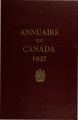 Page couverture de l'Annuaire du Canada 1937