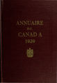 Page couverture de l'Annuaire du Canada 1939