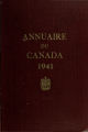 Page couverture de l'Annuaire du Canada 1941