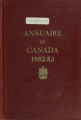 Page couverture de l'Annuaire du Canada 1952-53