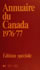 Page couverture de l'Annuaire du Canada 1976-77